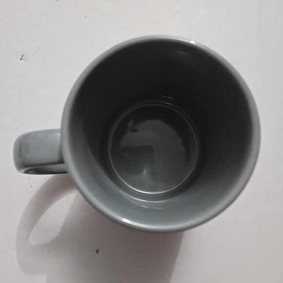 Vintage UNISYS Logistics Engineering Coffee Mug Cross Hairs Gray Made in Japan - Picture 4 of 4